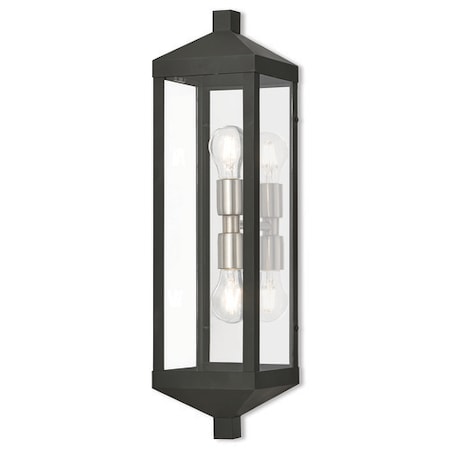 Livex Lighting Nyack 2 Light Black Outdoor Wall Lantern 20583-04